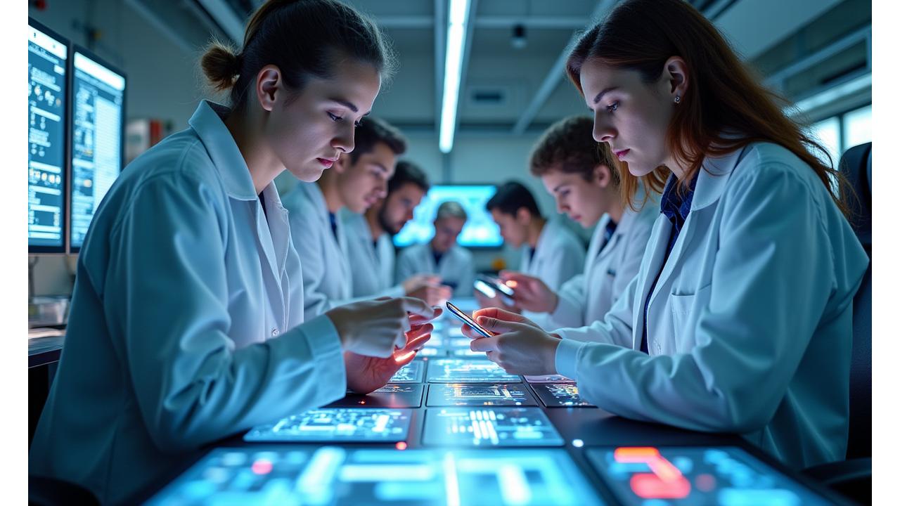 Výzkumná a vývojová laboratoř s techniky a prototypy